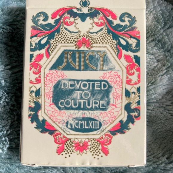 Rare OG Y2K Juicy Couture Marie Antoinette Playing Cards with Suede Case - Picture 5 of 12